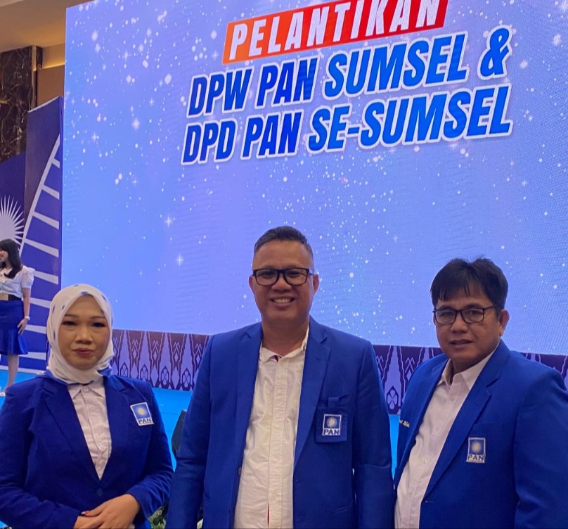 Resmi Dilantik Zulhas, DPD PAN Ogan Ilir Siap Dukung 4 Besar Nasional dan Masuk 3 Besar di Sumsel
