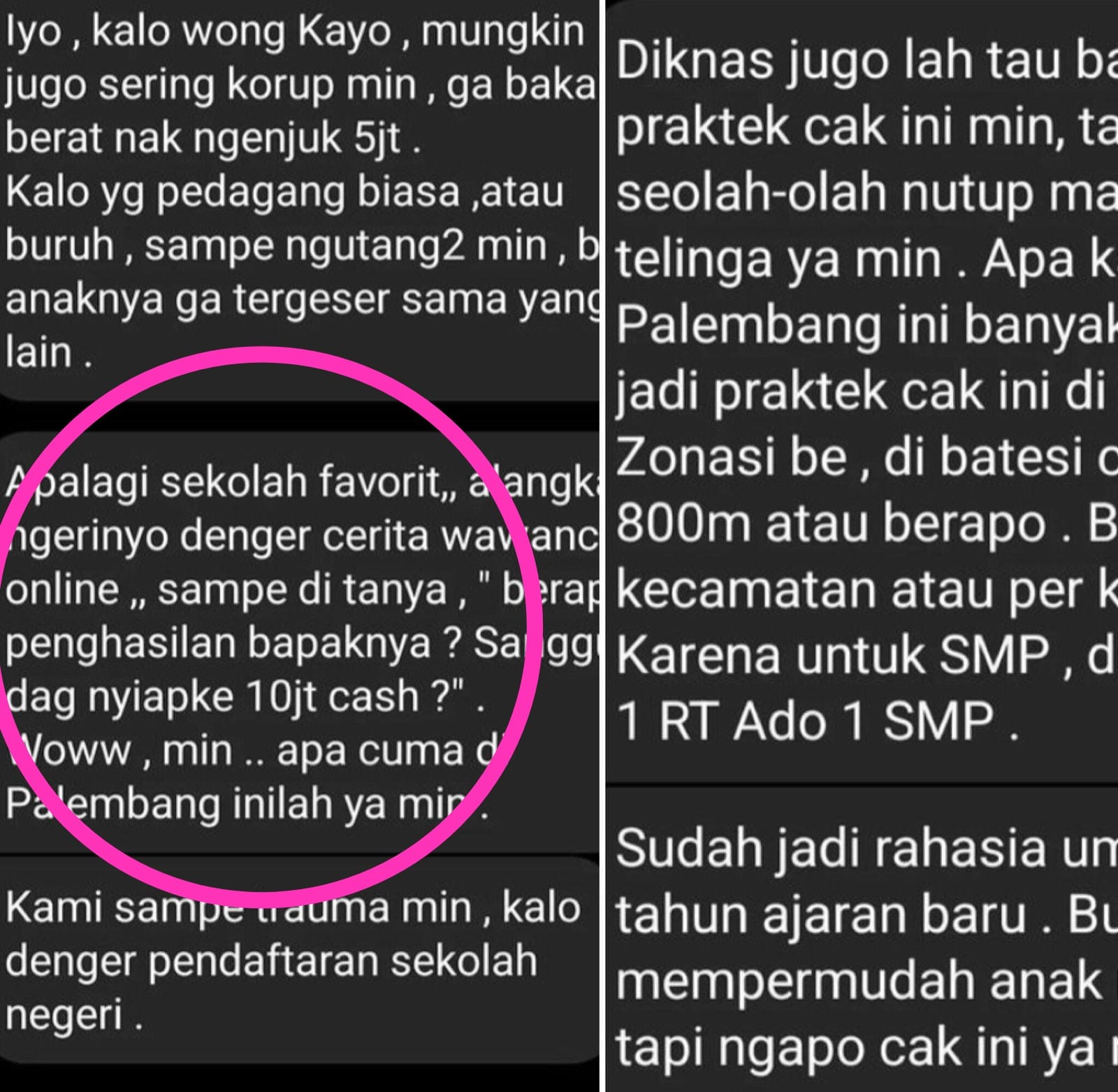 Diminta Siapkan Rp10 Juta untuk Masuk Sekolah, Emak-emak Jerit di Sosmed, Ombudsman Sumsel Periksa 11 SMA 