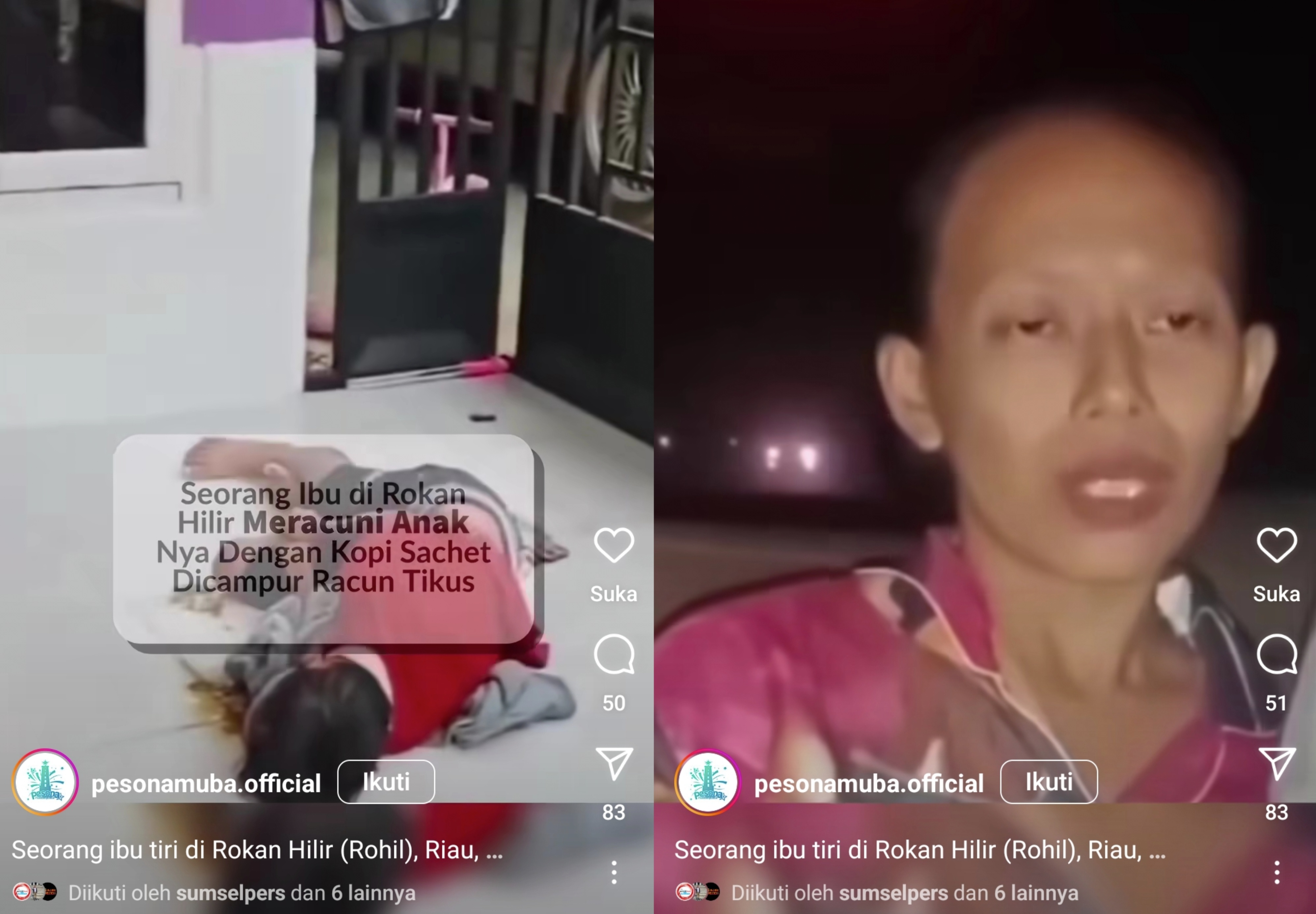 ﻿Tega Nian! Terekam Detik-Detik Anak Tiri Kejang Dilantai Usai Dicekoki 2 Sachet Racun Tikus Dalam Kopi