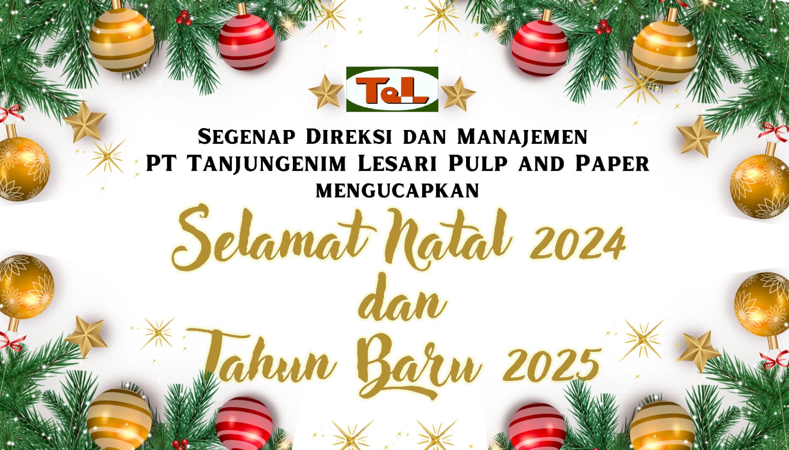 PT TeL Mengucapkan Selamat Natal 2024 dan Tahun Baru 2025