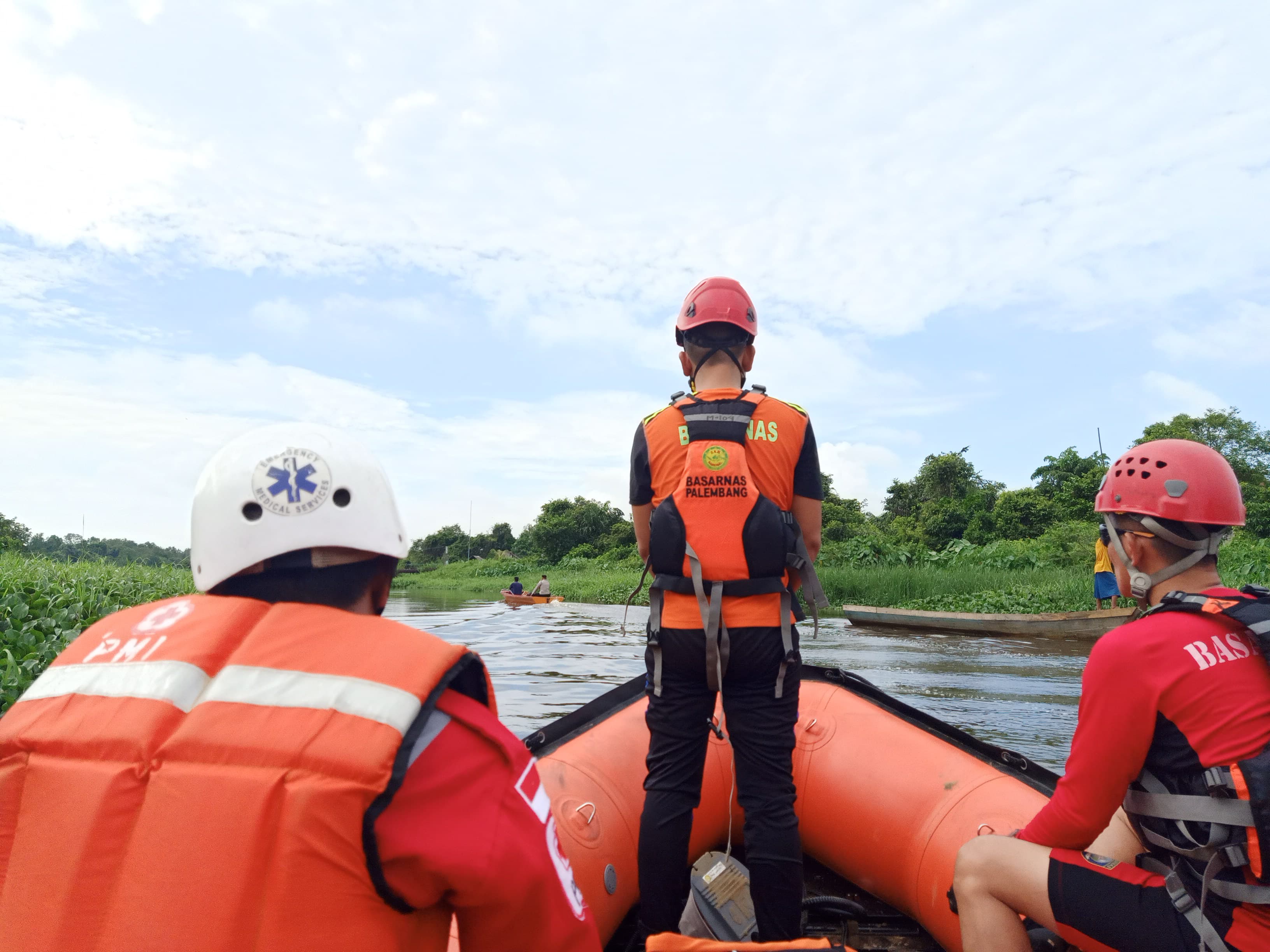 Kondisi Mabuk, Yanto Terpeleset dan Hilang di Sungai Borang pada Lebaran Kedua, Basarnas Lakukan Pencarian