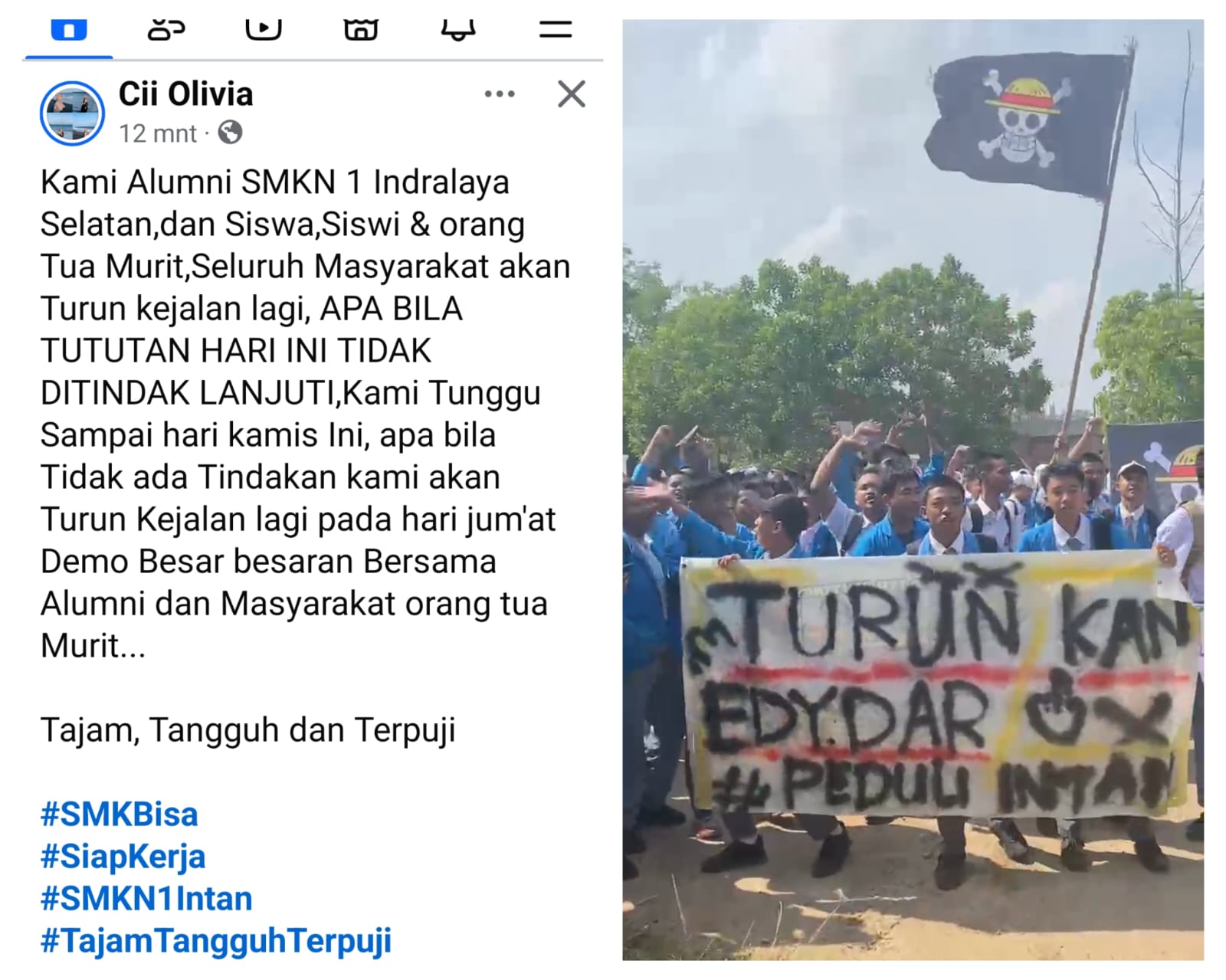 Orang Tua Siswa & Alumni SMKN 1 Indralaya Selatan Ogan Ilir, Ancam Demo Besar-Besaran, Jika Tuntutan Diabaikan