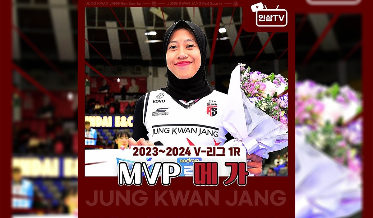 Pemain Asing Asia Pertama, Megawati Hangestri Terpilih Jadi MVP Putaran Pertama Korea V-League
