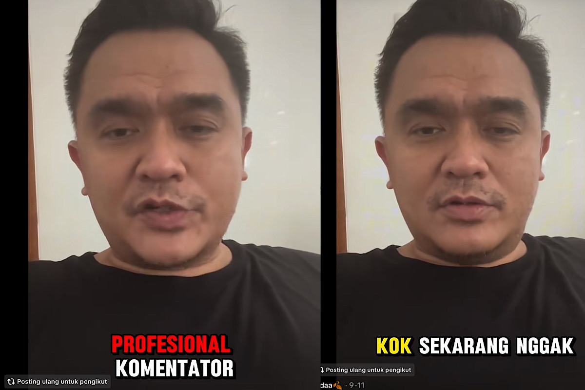 Bung Jebret Sentil Komentator Bungkam Saat Timnas Indonesia Gagal ke Piala Dunia