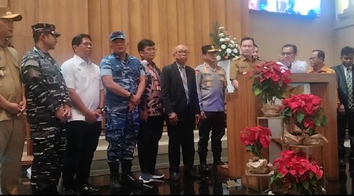 Jelang Malam Nisa Natal, Pj Gubernur Elen Setiadi Monitoring Gereja dan Pos Pam Lilin 2024 