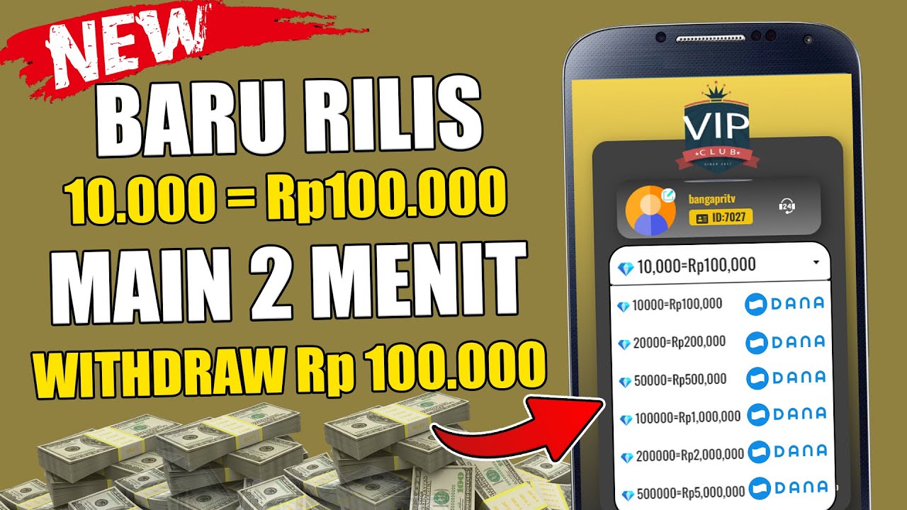 Aplikasi Penghasil Saldo DANA Gratis, Main Game 1 Menit Dibayar Rp100.000, Terbukti Paling Cepat Dicairkan