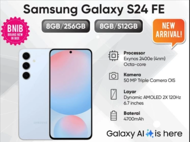 HP Murah dengan Performa Kencang Ini, Penggoda Ponsel  Flagship Samsung Galaxy S24 FE