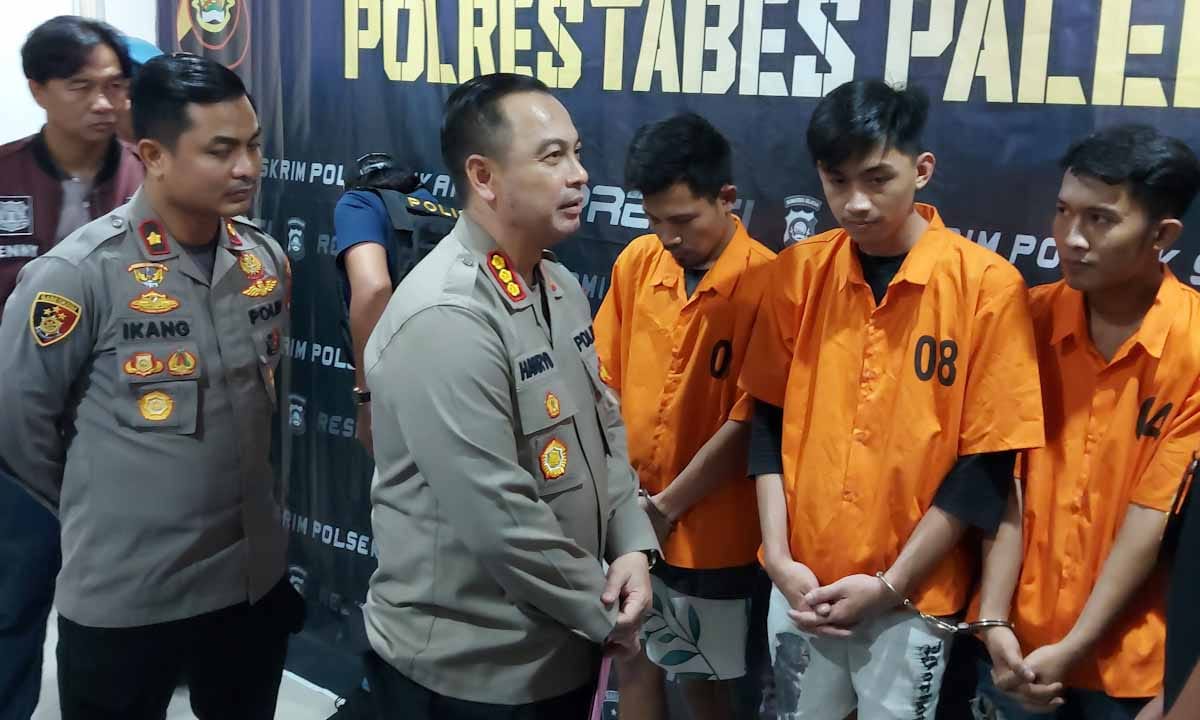 2 Oknum Mahasiswa Ikut Menikmati Hasil Perampokan Toko Kelontongan di Palembang, Sembunyikan BB Senpi