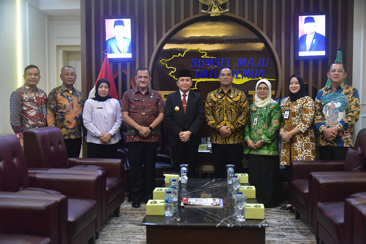 Audiensi dengan Pj. Gubernur Sumsel, Kakanwil Ilham Djaya Bahas Implementasi Hukum dan HAM 