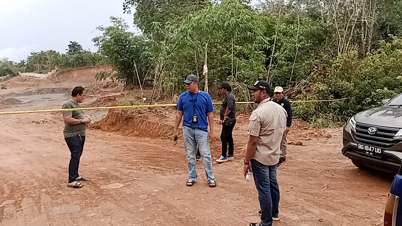 Polisi Gerebek Lokasi Usaha Penambangan Tanah Uruk di Talang Kemang Gandus