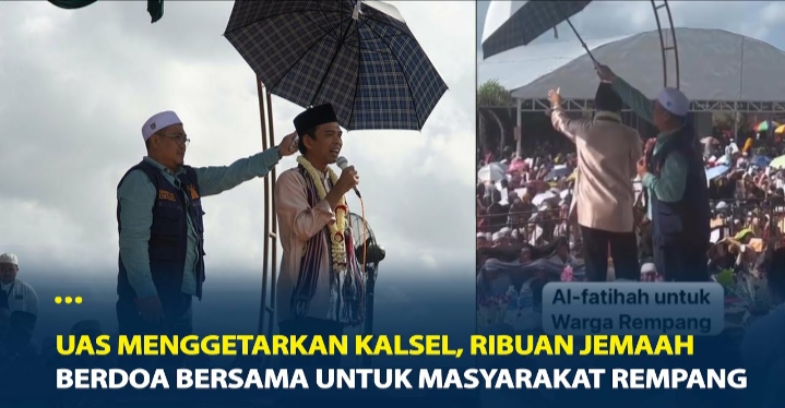 Merinding! Ribuan Personil Gabungan Diterjunkan ke Pulau Rempang, UAS: Turunkan pertolongan-Mu Ya Allah