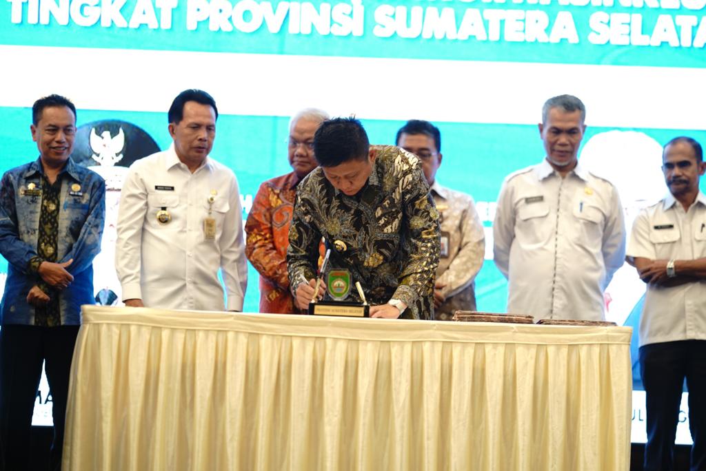 Bupati Enos Ikuti Rakor Pengawasan Intern Keuangan dan Pembangunan Daerah Tingkat Provinsi Sumsel