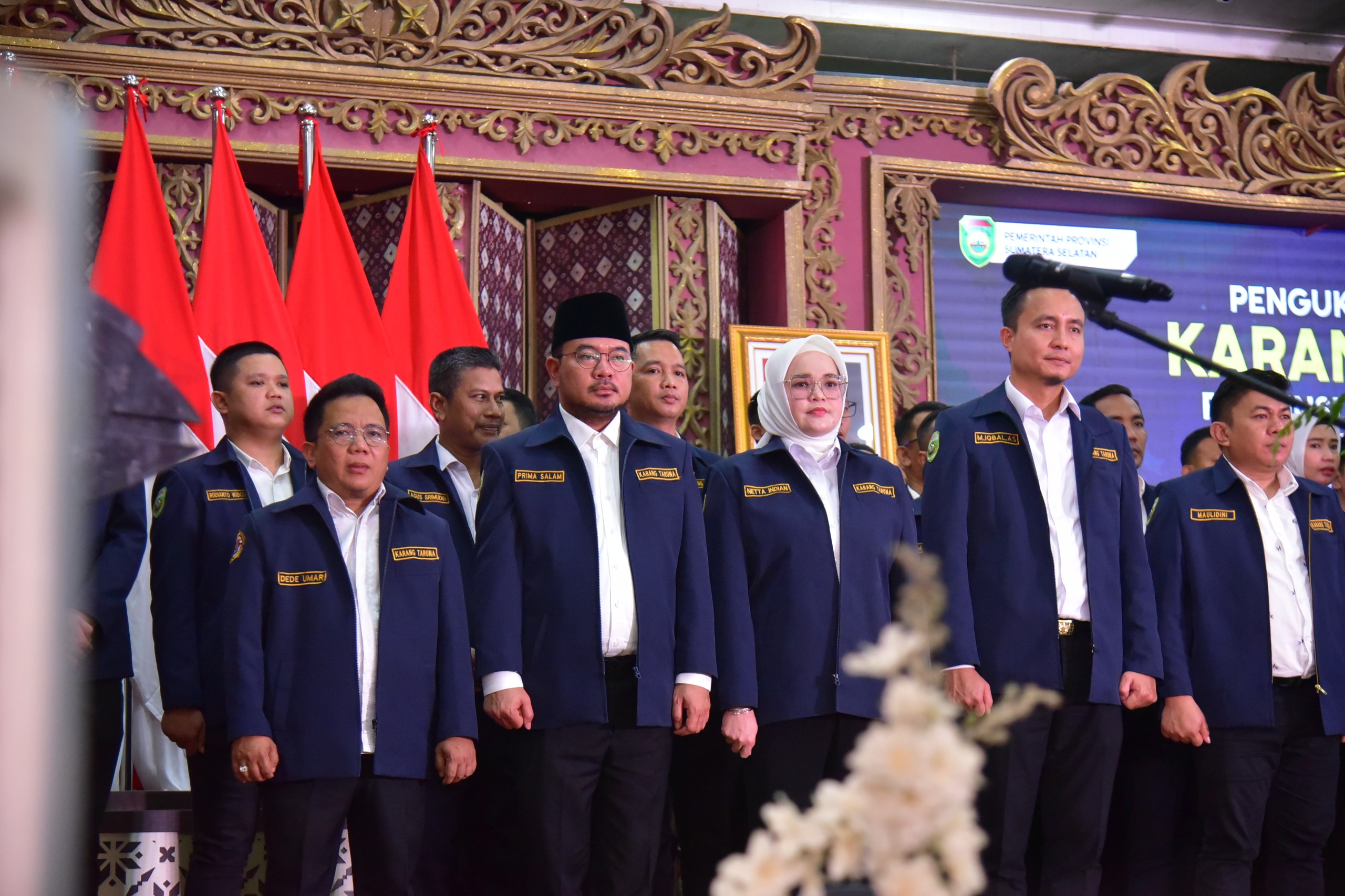Wawako Palembang Prima Salam Turut Dikukuhkan Menjadi Pengurus Karang Taruna Sumsel 2025-2030