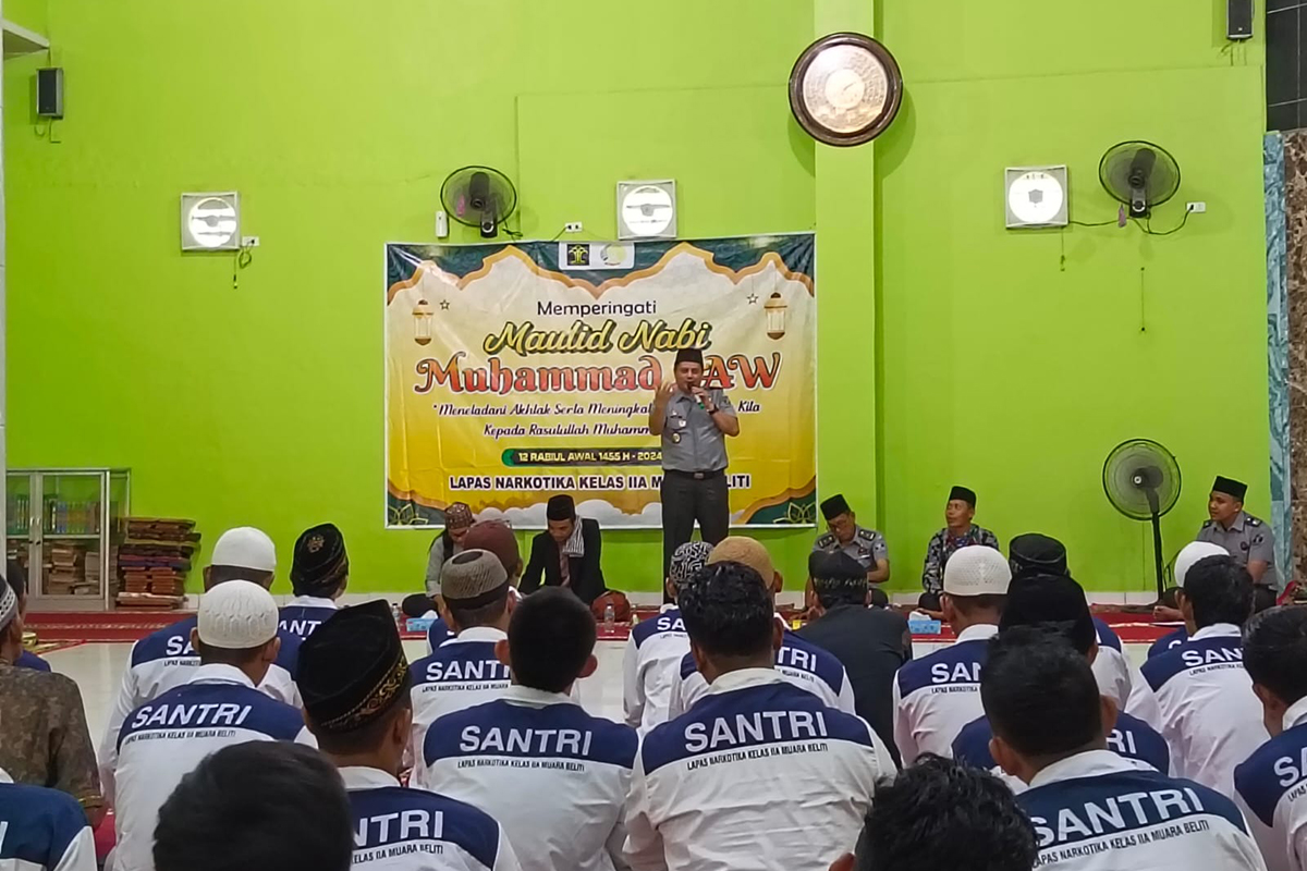 Meneladani Akhlak Rasulullah, Lapas Narkotika Kelas IIA Muara Beliti Peringati Maulid Nabi Muhammad SAW