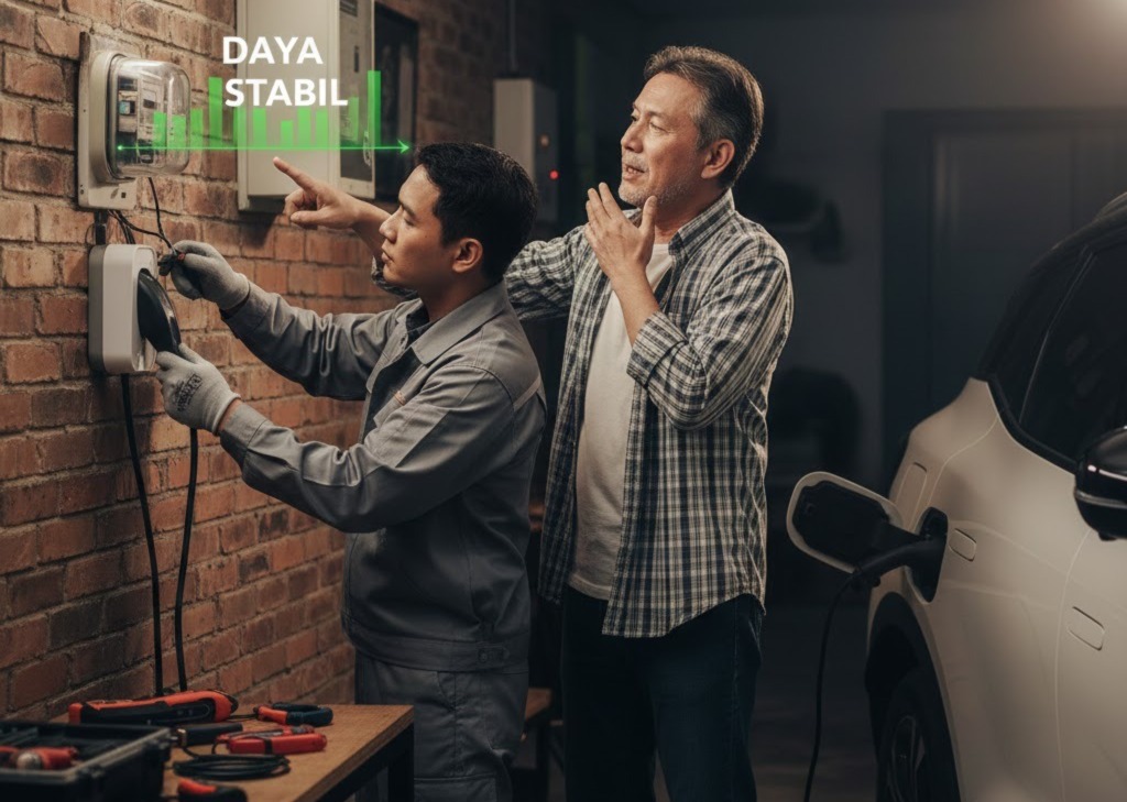 Tidak Perlu Tambah Daya! Tips Pasang Home Charging Mobil Listrik yang Aman Tanpa Upgrade Listrik PLN