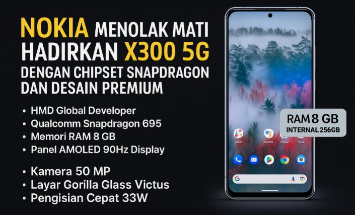 Nokia Bangkit Lagi, Hadirkan Seri X30 5G Andalkan Chipset Snapdragon Lebih Bertenaga