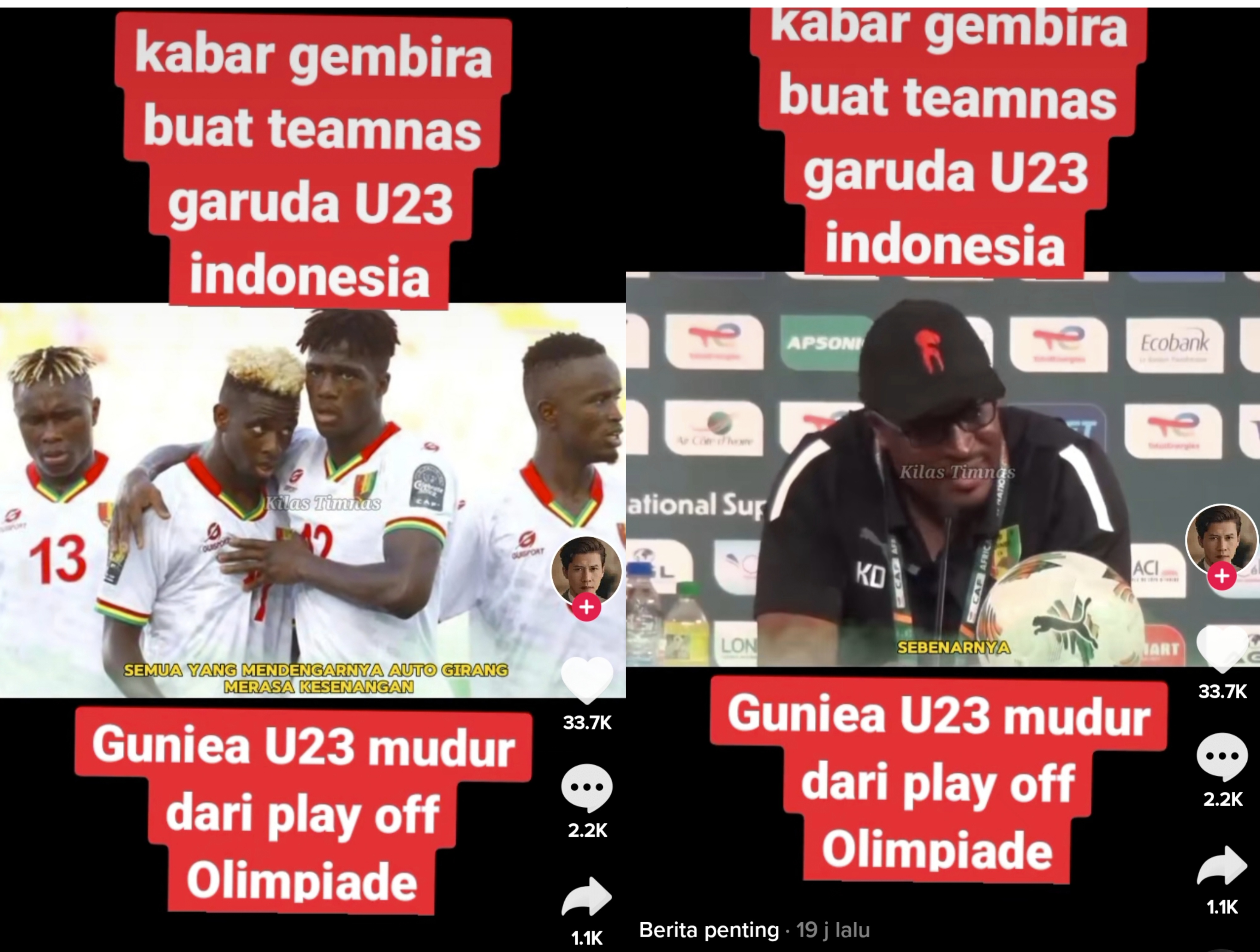Heboh Rumor Timnas Guinea U-23 Mundur Dari Babak Playoff, Warganet: Alhamdulillah!