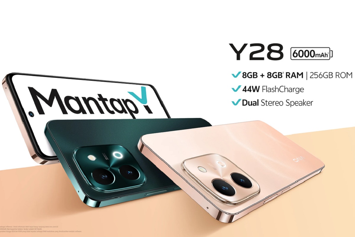  Vivo Y28: HP 2 Jutaan Dilengkapi Baterai 6.000mAh Didukung Fast Charging 44W