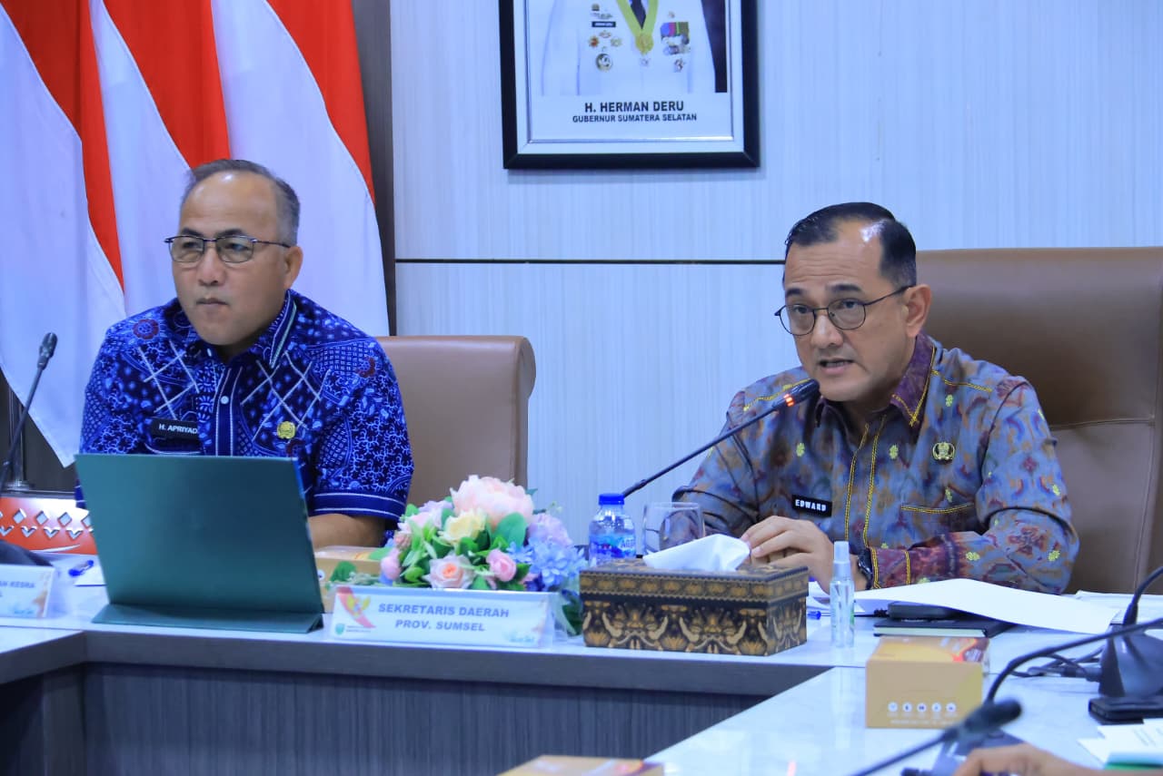 Program Strategis Nasional di Sumsel Difinalisasi, Sekda Sumsel Pimpin Rapat