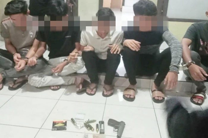 5 Remaja Palembang Terjaring Razia, Polisi Temukan Air Softgun Berikut 20 Butir Peluru