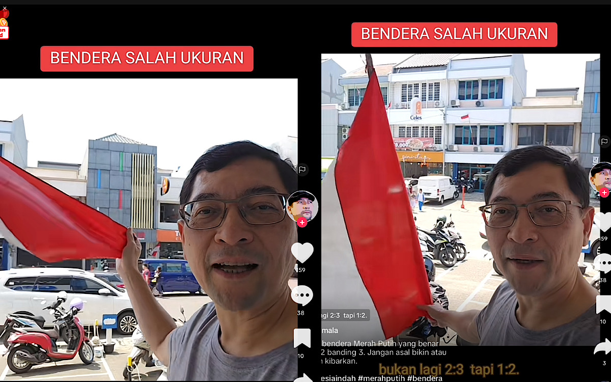 Dipa Komala Kecewa Merah Putih Yang Berkibar Bukan Bendera Tapi Umbul-umbul, Jadi Jangan Asal Beli Ya! 