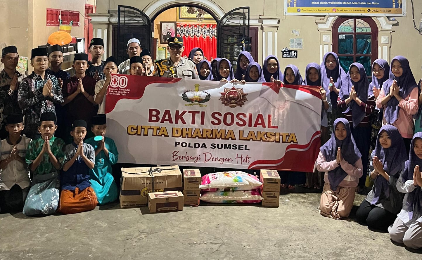Anjangsana dan Baksos Siswa SIP Angkatan 54 Gelombang Dua Setukpa Lemdiklat Polri ke Panti Asuhan