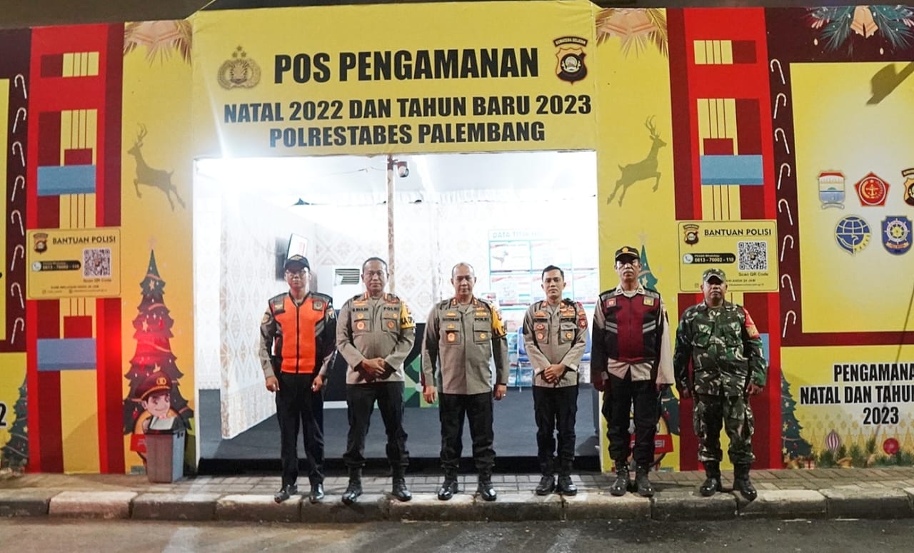 Kapolda Sumsel Monitoring Pos Pam Ops Lilin 2022 Simpang Nila Kandi Kertapati 