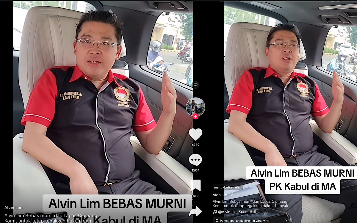 Dapat Remisi Natal Pengacara Alvin Lim Bebas Murni, 2 Kali Seminggu Cuci Darah Tapi Tuhan Masih Kasih Hidup   