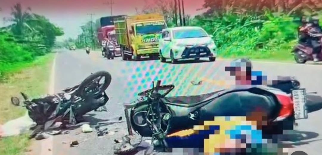 Honda Beat Tabrakan dengan Yamaha Nmax, Tiga Orang Pelajar Terluka