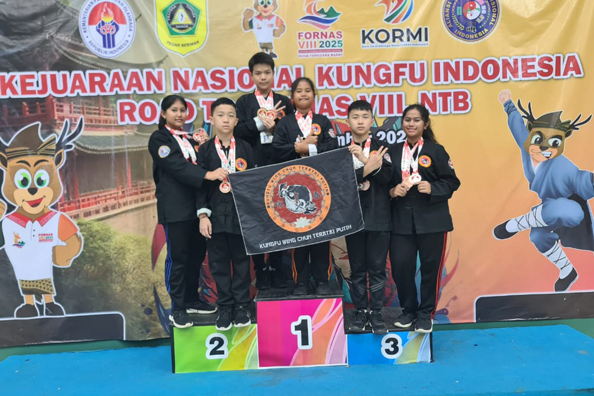 Atlet Wing Chun Sumsel Borong Medali di Kejurnas Kungfu Tradisional 2024