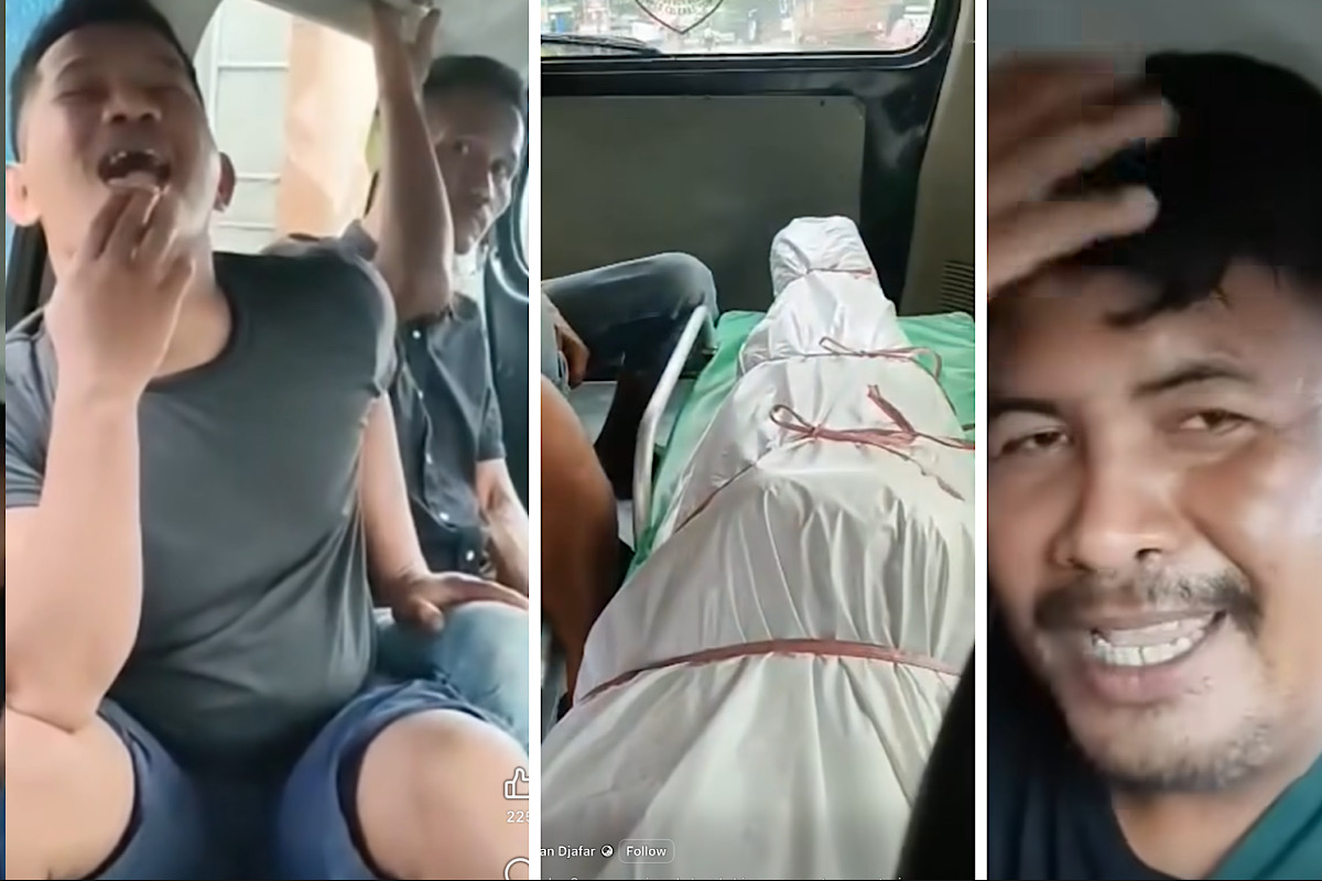 Viral, Orang Gila Meninggal Ternyata Diantar 2 Temannya yang Juga Gila, Sopir Ambulans Pusing Tersesat