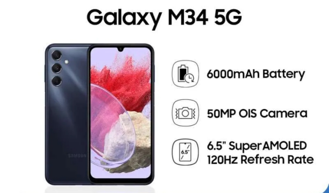 Samsung Galaxy M34 5G Miliki Layar Mulus dan Audio Kencang Jadi Andalan untuk Menonton dan Gaming