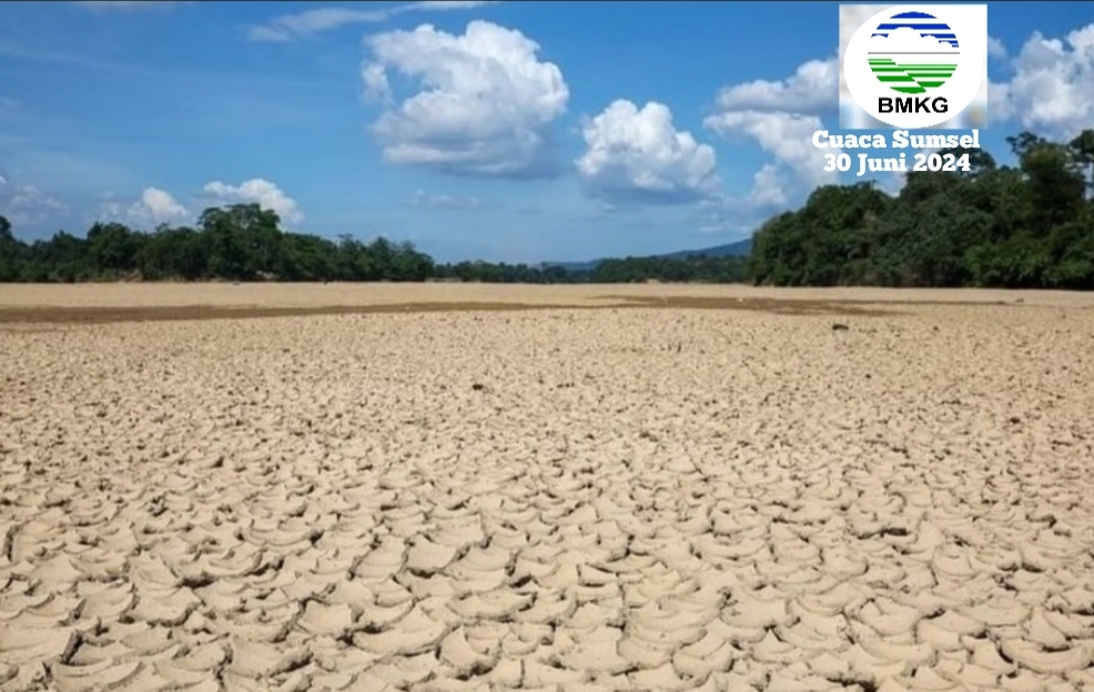 Info BMKG 30 Juni 2024 : Siap-siap Kemarau Mulai Terasa di Sumatera Selatan Hanya 4 Wilayah Hujan Ringan 