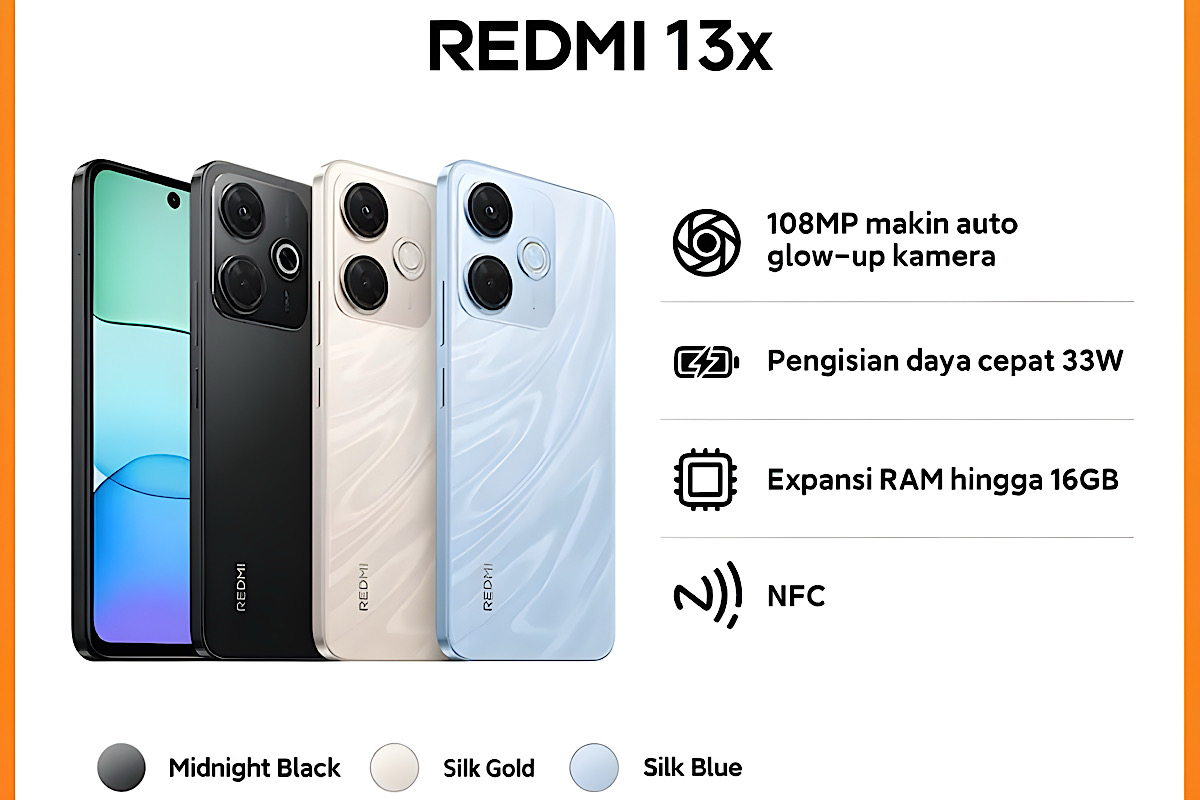 Tahun Baru Budget Kamu Terbatas, Beli HP Redmi 13X  Murah Sudah Serba Bisa