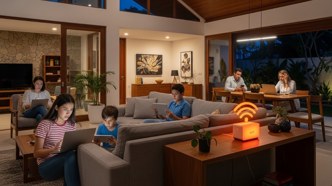WiFi Rumah Lemot Saat Malam Hari? Ini Penyebab yang Jarang Disadari