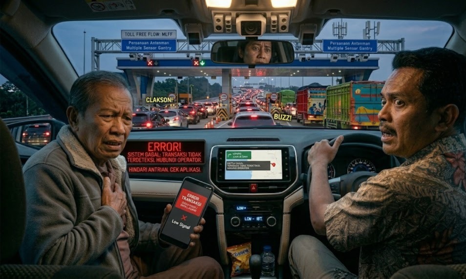 Aplikasi Error di Gerbang Tol MLFF 2026, Ini Cara Bayar Tol Saat Sinyal Hilang Agar Tidak Kena Denda