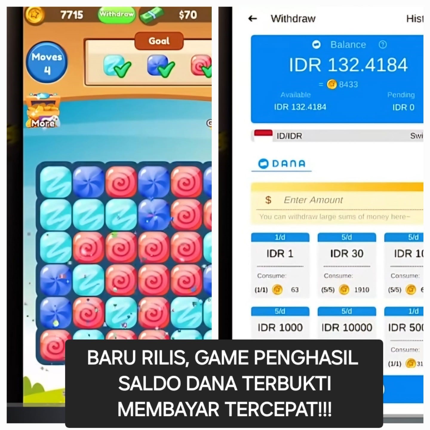 Baru Rilis, Saldo DANA Gratis Terbukti Tercepat Membayar, Cuma Main Game Ini Doang!