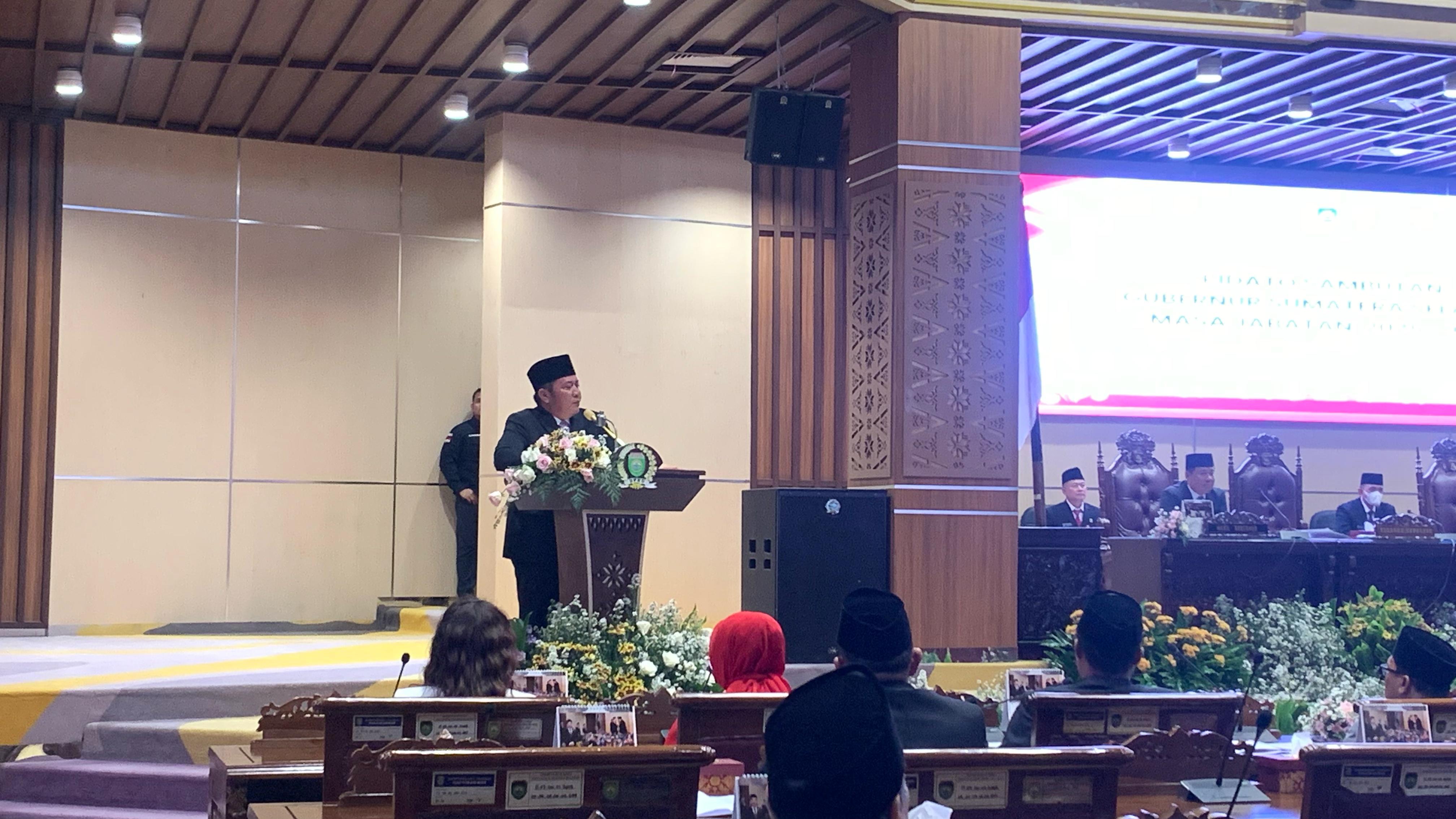 Gubernur Herman Deru Paparkan Visi Misi dan Program Kerja saat Rapat Paripurna DPRD Sumatera Selatan