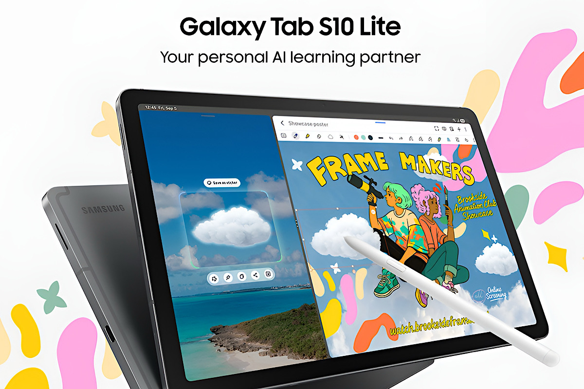 Galaxy Tab S10 Lite Kece Buat Produktivitas, Free Stylus Pen Aman Buka Banyak Aplikasi di Satu Layar