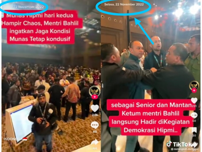 Video Kericuhan Munas HIPMI Kembali Beredar, Menteri Bahlil Menengahi Ternyata Peristiwa Lama Tahun 2022