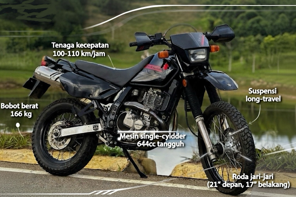 Motor Lawas Mudah Perawatan, Suzuki DR650 Favorit Para Petualang Buat Segala Medan