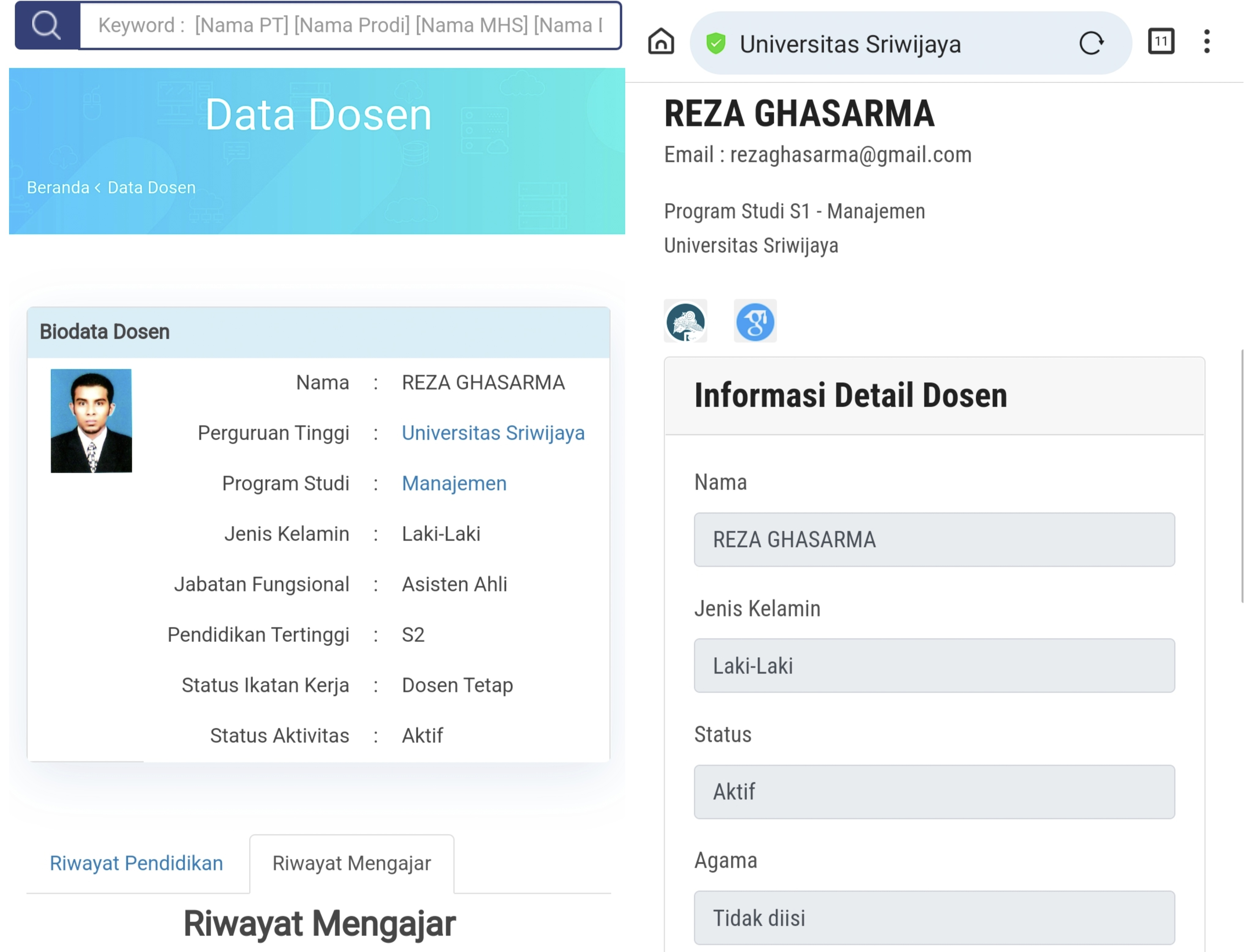 Reza Ghasarma Bebas Usai di Hukum Kasus Chatting Mesum, Ternyata Punya Jabatan Mentereng Selain Dosen