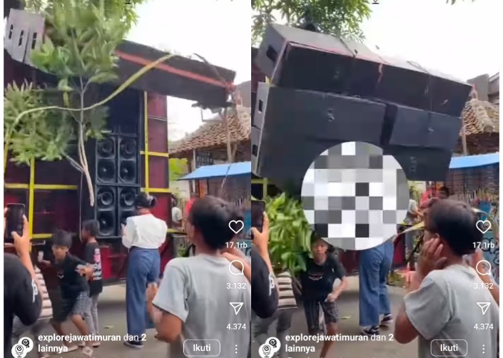 Detik-detik Remaja di Bondowoso Tertimpa Sound Horeg Gegerkan Medsos, Warganet: Ini Bukan Sound, Ini Monster