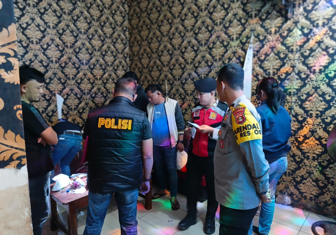 12 Orang Reaktif Narkotika Terjaring Razia Dini Hari Diamankan Polres OKI