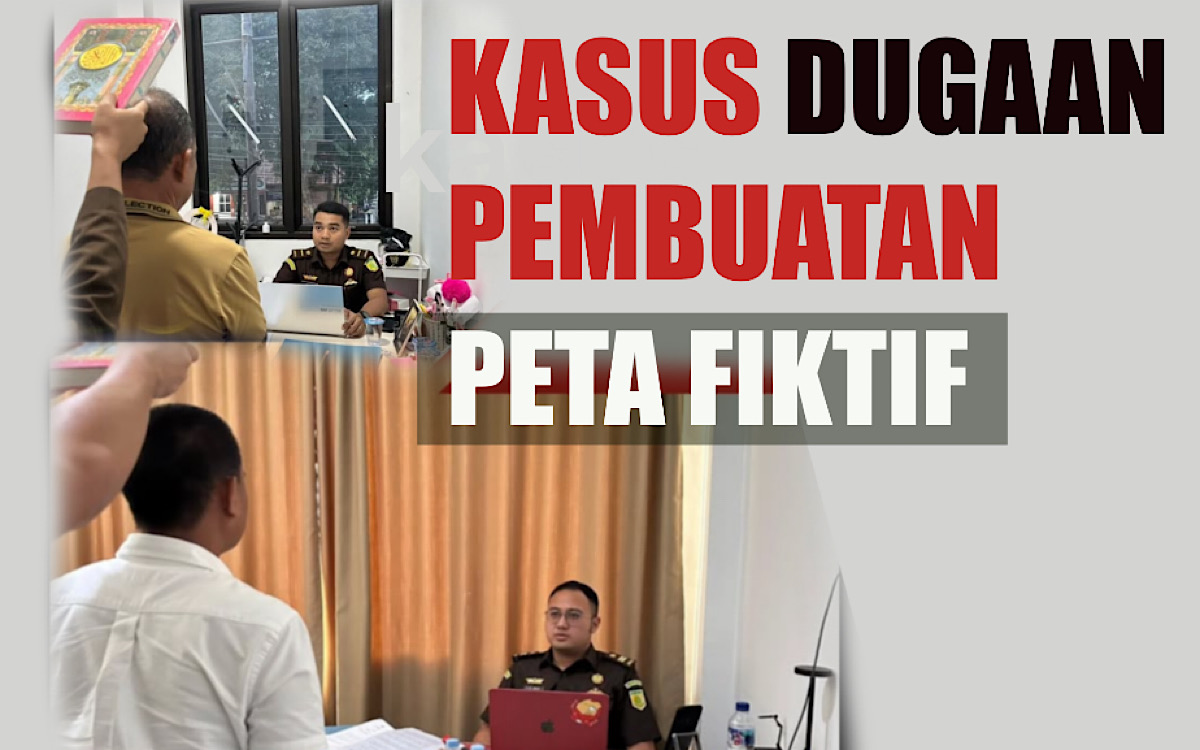 Penampakan 2 Mantan Pejabat Disumpah Jaksa Saat Diperiksa Kasus Pembuatan Peta Desa Diduga Fiktif di Lahat   