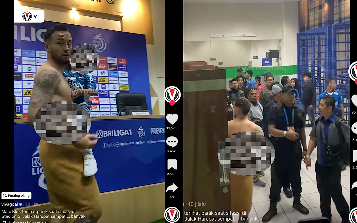 Viral Video Marc Klok Selamatkan Anak Istri Hanya Pakai Handuk, Saat Persib Menang Oknum Bobotoh Malah Rusuh