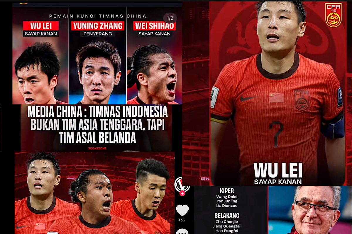 Media China Sindir Timnas Indonesia Asal Belanda Bukan Asia Tenggara