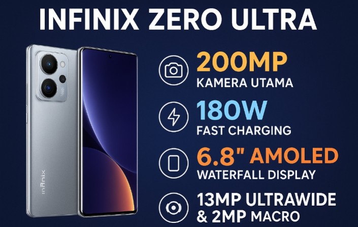 Infinix Zero Ultra: Ponsel Performa Revolusioner, Kamera 200 MP dan Fast Charging 180W