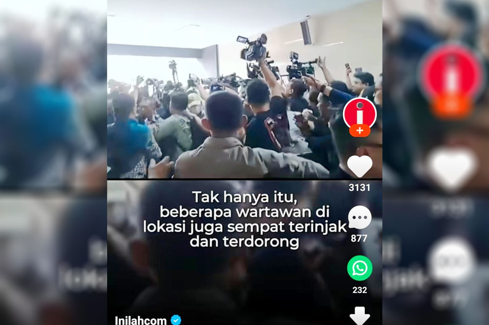 Panji Gumilang Bawa Bodyguard Halangi Sorotan Kamera Berakhir Ricuh, Wartawan: Minggir Woi