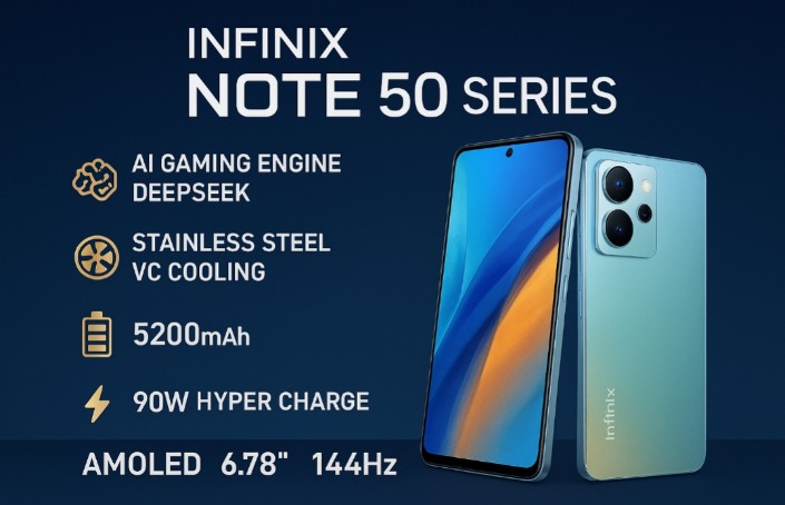 Infinix Note 50 Series: Ponsel Gaming Cerdas, Performa Canggih Berkat Fitur Engine DeepSeek